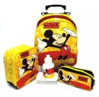 Kit Mochila Infantil Escolar Mickey Mouse Rodinhas Tam M F5