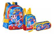 Kit Mochila Infantil Escolar Os Aventureiros Costas Tam G Clio