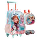 Kit Mochila Infantil Frozen Escolar Menina Lancheira Estojo