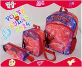 Kit mochila infantil homem aranha