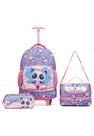 Kit Mochila Infantil Lancheira Estojo Yupe Infantil Panda Kit Mochila Infantil Lancheira Estojo Yupe Infantil Panda