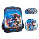Kit Mochila Infantil Masculina + Lancheira Térmica + Estojo Kit Mochila Infantil Masculina + Lancheira Térmica + Estojo