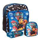 Kit Mochila Infantil Menino Alça Costas Lancheira Reforçada Kit Mochila Infantil Menino Alça Costas Lancheira Reforçada