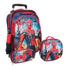Kit Mochila Infantil Menino Com Rodinhas Lancheira Térmica