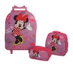Kit Mochila Infantil Minie Colorida Rosa