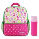 Kit Mochila Infantil + Porta Acessórios Jacki Design Pink Flor