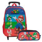Kit Mochila Infantil Rodinha Com Estojo Grande Volta As Aulas Kit Mochila Infantil Rodinha Com Estojo Grande Volta As Aulas