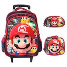 Kit Mochila Infantil Rodinha Com Lancheira Térmica 3 Pçs