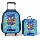 Kit Mochila Infantil Rodinha Menino Escolar + Lancheira térmica Premium