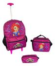 Kit Mochila Infantil Rodinhas Princesinha Sofia - Completo 3 Peças