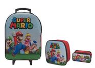 Kit Mochila Infantil Super Mario Vermelho Kit Mochila Infantil Super Mario Vermelho