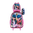 Kit Mochila Ladybug Miraculous + Lancheira Térmica + Estojo Escolar Infantil