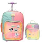 Kit Mochila + Lancheira Color Block Puket