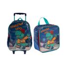 Kit Mochila Lancheira Dino Skate - Xeryus Kit Mochila Lancheira Dino Skate - Xeryus