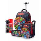 Kit Mochila Lancheira Estojo Garrafa Escolar Avengers Marvel Kit Mochila Lancheira Estojo Garrafa Escolar Avengers Marvel