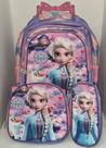 Kit mochila + lancheira + estojo princesa frozen