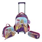 Kit Mochila+lancheira+estojo Princesa Infantil Santino