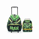 Kit Mochila Lancheira Hulk Masculino Escolar Disney Kit Mochila Lancheira Hulk Masculino Escolar Disney