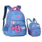 Kit Mochila + Lancheira Rebecca Bonbon Plush Dreams Azul Kit Mochila + Lancheira Rebecca Bonbon Plush Dreams Azul