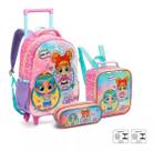 Kit Mochila Lol Infantil Escolar Girls Rodinhas G Seanite