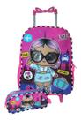Kit Mochila Lol Infantil Feminina Rodinhas Escolar Estojo