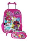 Kit Mochila Lol Infantil Feminina Rodinhas Escolar Estojo