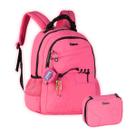 Kit Mochila Luluca Costas Youtuber E Estojo 2 em 1 Meninas