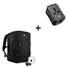 Kit Mochila Mala Survivor 38L para Notebook 17 com Bomba de Sucção e Carregador Universal Turbo Power Delivery da Gshield
