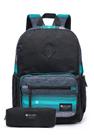 Kit Mochila Masculina Hang Loose +Estojo Espaçosa e Reforçada Escolar