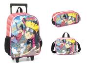 Kit Mochila Naruto Boruto Rodinhas Original Infantil Grande