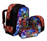 Kit Mochila Naruto Infantil Masculina Costas Escolar Aulas 1