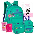 Kit Mochila Passeio Flores Rebecca Bonbon Estojo Lancheira