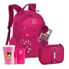 Kit Mochila Rebecca Bonbon Escolar Estojo Box Amplo RB