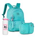 Kit Mochila Rebecca Bonbon Estojo Box Escolar Feminina Teen