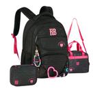 Kit Mochila Rebecca Bonbon Matelassê de Corações com Lancheira e Estojo 2026 RB27015