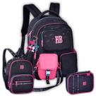 Kit Mochila Rebecca Bonbon Shoulder Bag Lancheira e Estojo