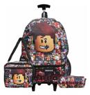 Kit Mochila Roblox Juvenil Infantil Rodinhas Escolar Kit Mochila Roblox Juvenil Infantil Rodinhas Escolar