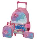 Kit Mochila Roda Lilica Ripilica Arco Íris Estojo Lancheira
