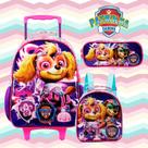 Kit Mochila Roda Skye Patrulha Canina + Lancheira e Estojo Original Xeryus Kit Mochila Roda Skye Patrulha Canina + Lancheira e Estojo Original Xeryus