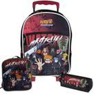 Kit Mochila Rodas Estojo Lancheira Escolar Original Naruto Kit Mochila Rodas Estojo Lancheira Escolar Original Naruto