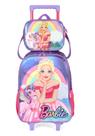 Kit Mochila Rodas Lancheira Infantil Luxcel Barbie IC41422BB