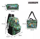 Kit Mochila Rodinha com Estojo E Lancheira Infantil Decorada