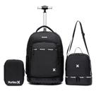 Kit Mochila Rodinha Hurley Bolsa Escolar Lancheira Térmica Estojo