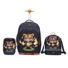 Kit Mochila Rodinha Infantil Escolar Menino Lancheira Resistente Espaçoso Spector