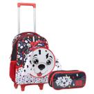 Kit Mochila Rodinha Infantil Escolar Pets Animais Yepp