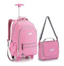 Kit Mochila Rodinha Lancheira Escolar Infantil Juvenil Feminina Matelassê Denlex Kit Mochila Rodinha Lancheira Escolar Infantil Juvenil Feminina Matelassê Denlex