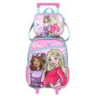 Kit Mochila Rodinha Lancheira Infantil Barbie Luxcel Kit Mochila Rodinha Lancheira Infantil Barbie Luxcel
