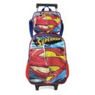 Kit Mochila Rodinha Lancheira Superman Herói Luxcel Kit Mochila Rodinha Lancheira Superman Herói Luxcel