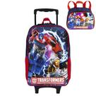 Kit Mochila Rodinha Lanheira Sestini Transformers Optimus