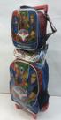 Kit Mochila Rodinha Mega Heroes Lancheira Estojo Menino Cor